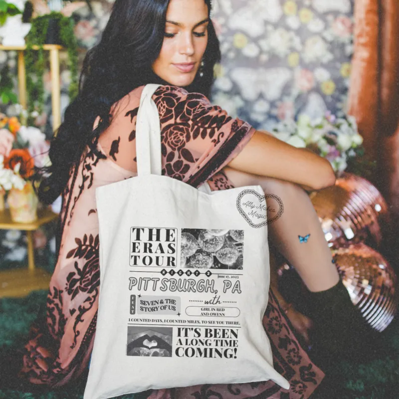 pittsburgh night 2 tote bag sold by Ally Makes Magic