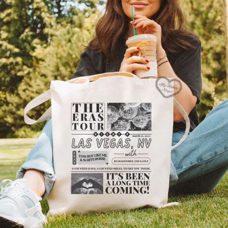 las vegas night 2 tote bag sold by Ally Makes Magic