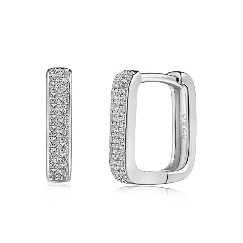 Sterling Silver Aisha Huggie Earrings sold by Luxe Emporium