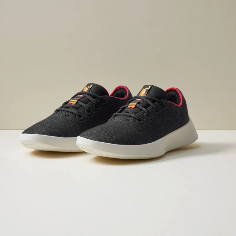 Men's Wool Runner 2 - Natural Black/Kea Red (Natural White Sole) sold by allbirds