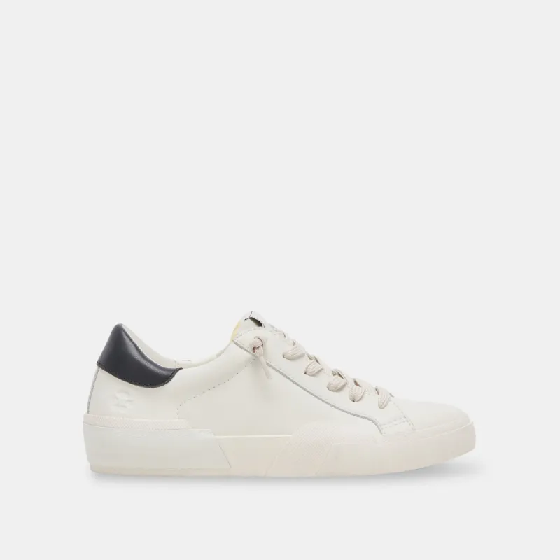 ZINA FOAM 360 SNEAKERS WHITE BLACK RECYCLED LEATHER sold by Dolce Vita