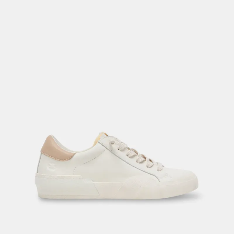 ZINA FOAM 360 SNEAKERS WHITE DUNE RECYCLED LEATHER sold by Dolce Vita