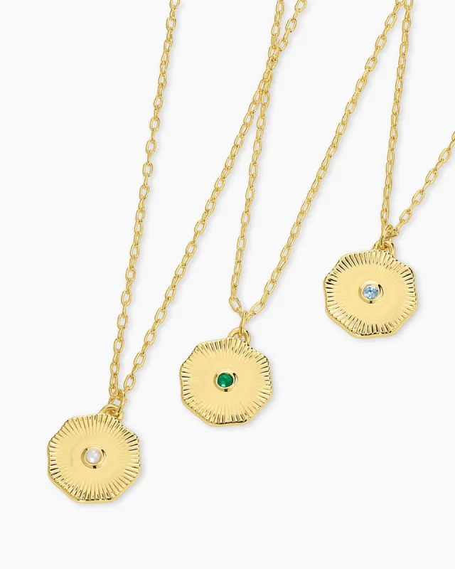 Birthstone Coin Necklace sold by Gorjana