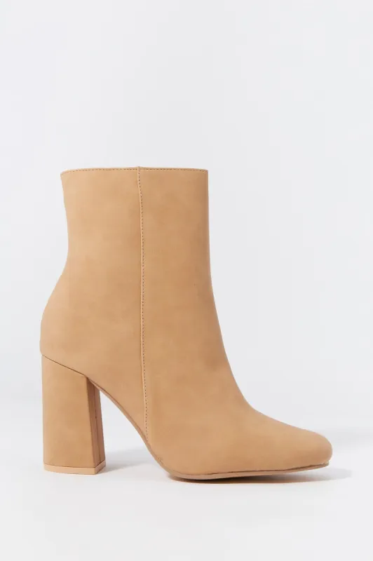 Faux Suede Square Toe Heel sold by Urban Planet