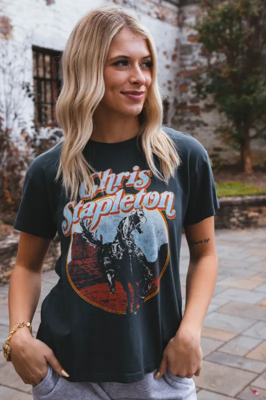 Chris Stapleton Horse & Canyons Tour Tee, Vintage Black | Daydreamer sold by North & Main Clothing Company