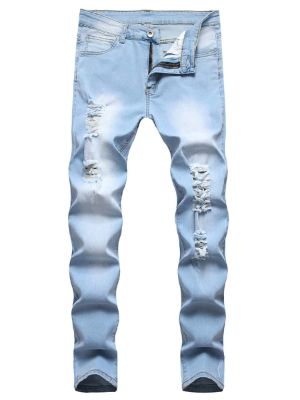 manfinity legnd men ripped washed skinny jeans sold by SHEIN