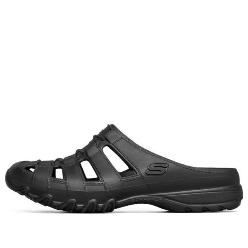 (WMNS) Skechers Speedsters-Meander Sandal 'Pure Black' 111202-BBK sold by KicksCrew