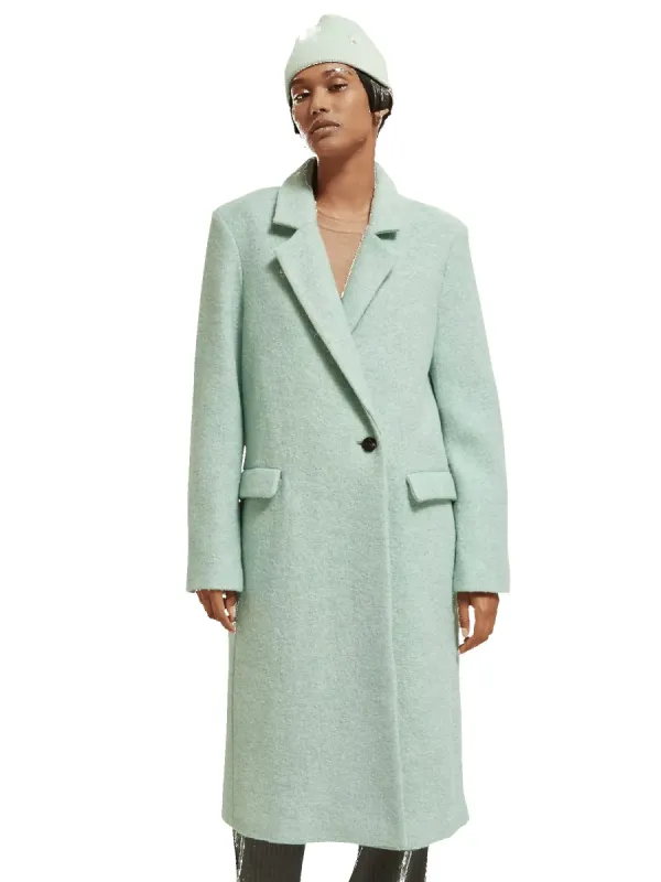 Single-Breasted Wool-Blended Coat sold by Pepin
