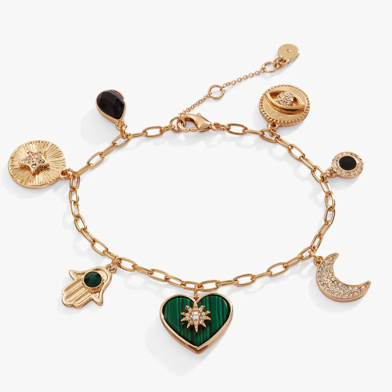 Positive Vibes Multi-Charm Bracelet sold by Alex and Ani