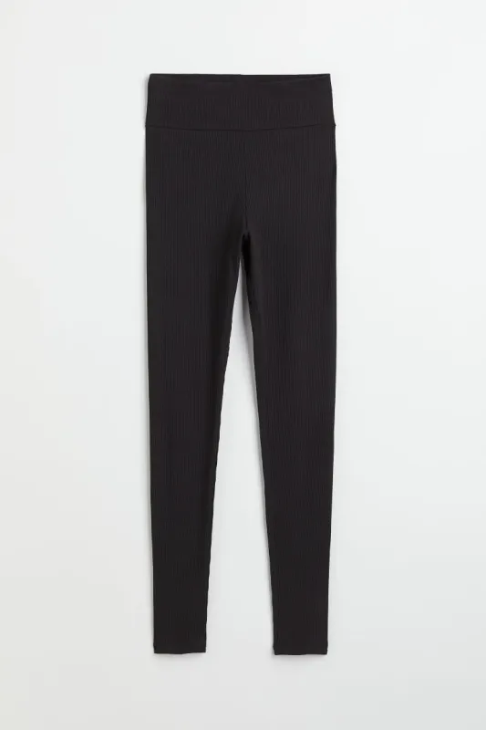 H & M - High-waisted leggings - Black sold by H&M