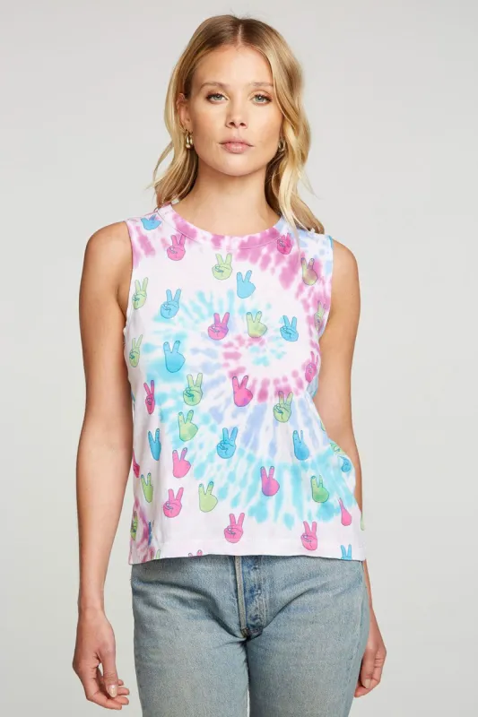 Tie Dye Peace Out sold by Chaser