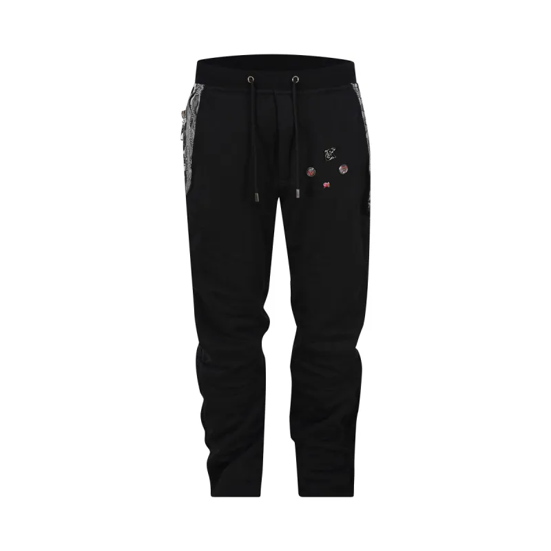COOGI Sweater Pieced Fleece Jogger - Black V2 sold by COOGI