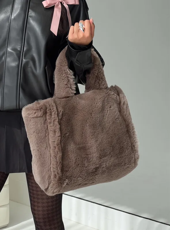 All Rugged Up Tote Bag Beige sold by Princess Polly