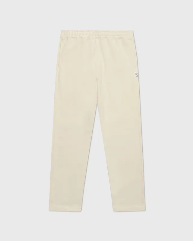 French Terry Open Hem Sweatpant - Cream sold by OVO