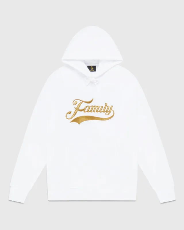 さらに100円引き◆MMLG◆HJ FAMILY SWEAT Family Hoodie - White | Parallel