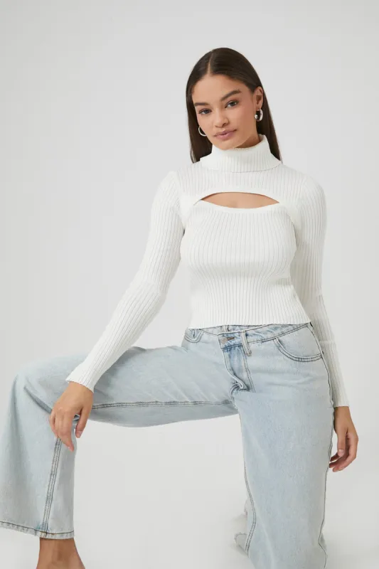 Turtleneck Cut Out Sweater sold by Urban Planet