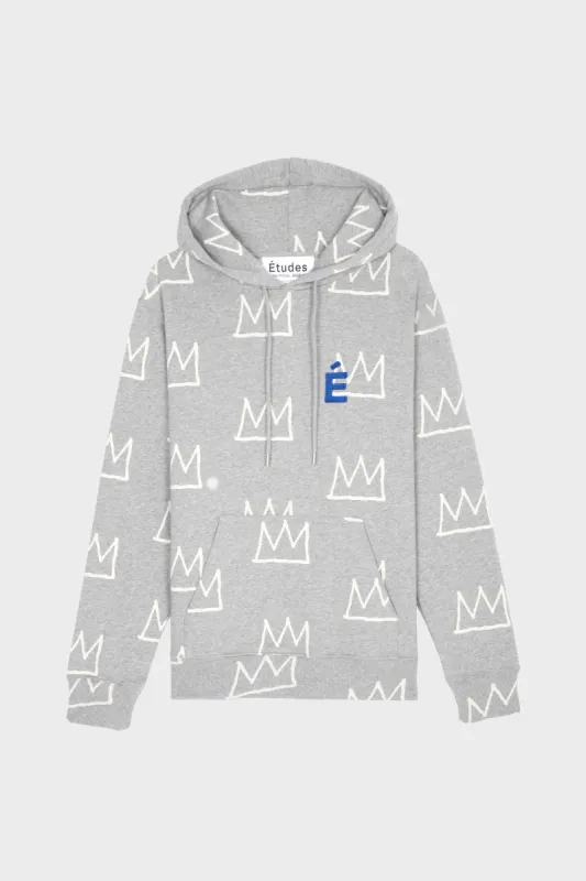 HOODIE CROWN HEATHER GREY sold by Etudes Studio