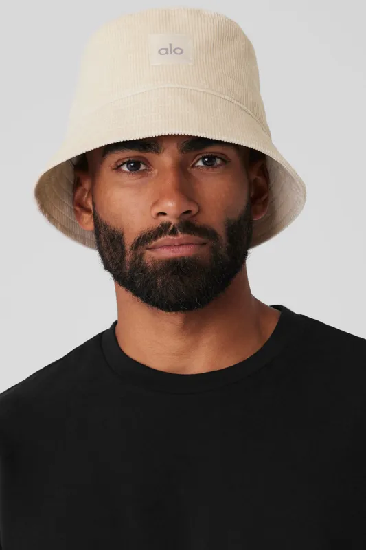【Alo Yoga】Corduroy Neighborhood Bucket Hat Corduroy Neighborhood Bucket Hat - Bone | Parallel