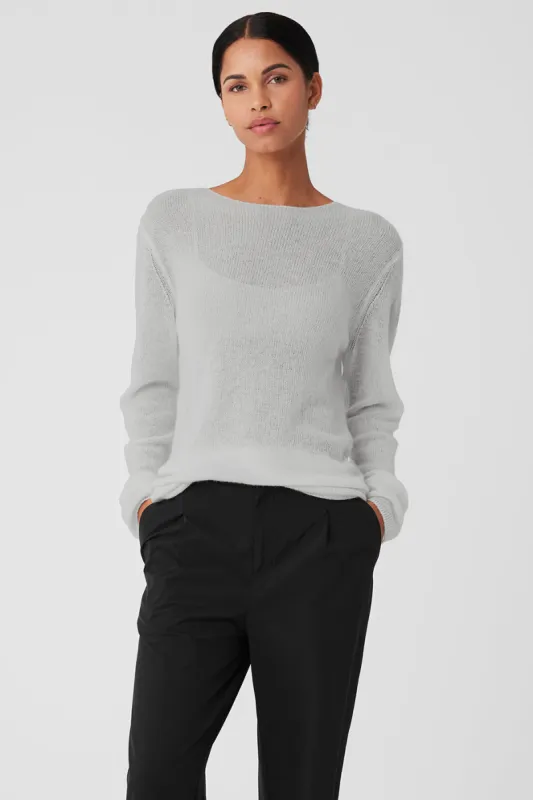 Cashmere Reform Long Sleeve - Dove Grey Heather sold by Alo Yoga