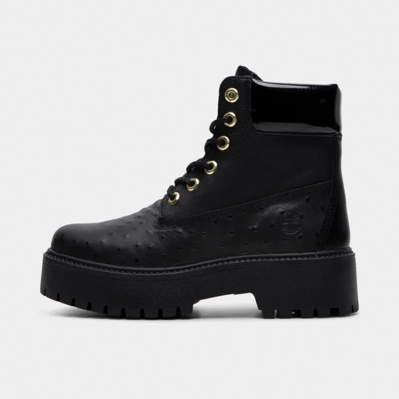Timberland Women's Stone Street Platform Boot Black / Gold sold by JD Sports