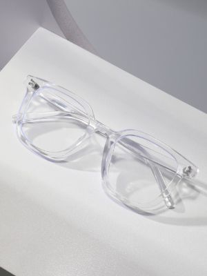 square frame anti-blue light eyeglasses sold by SHEIN