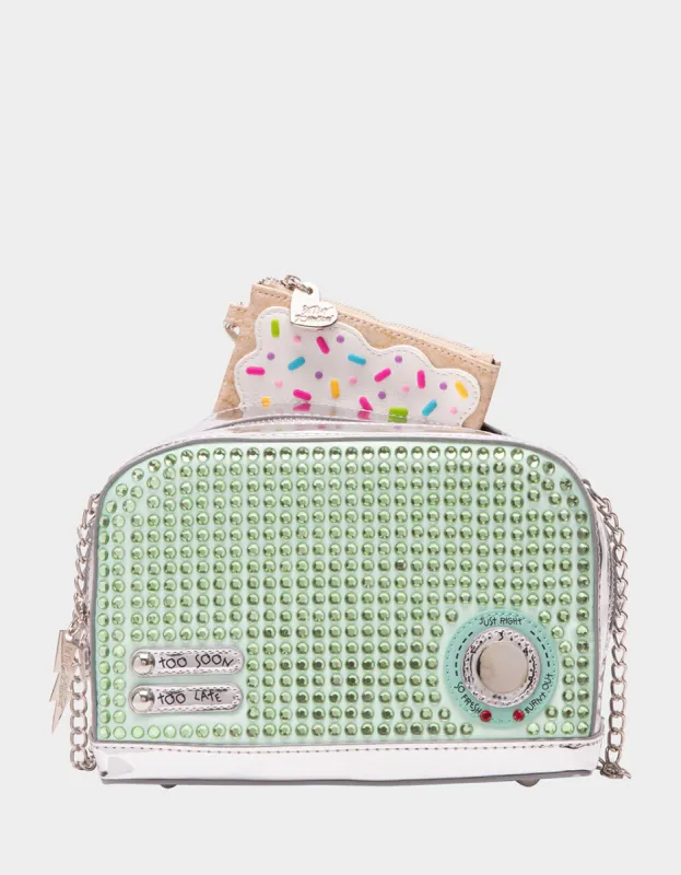 KITSCH GET TOASTED CROSSBODY GREEN sold by Betsey Johnson