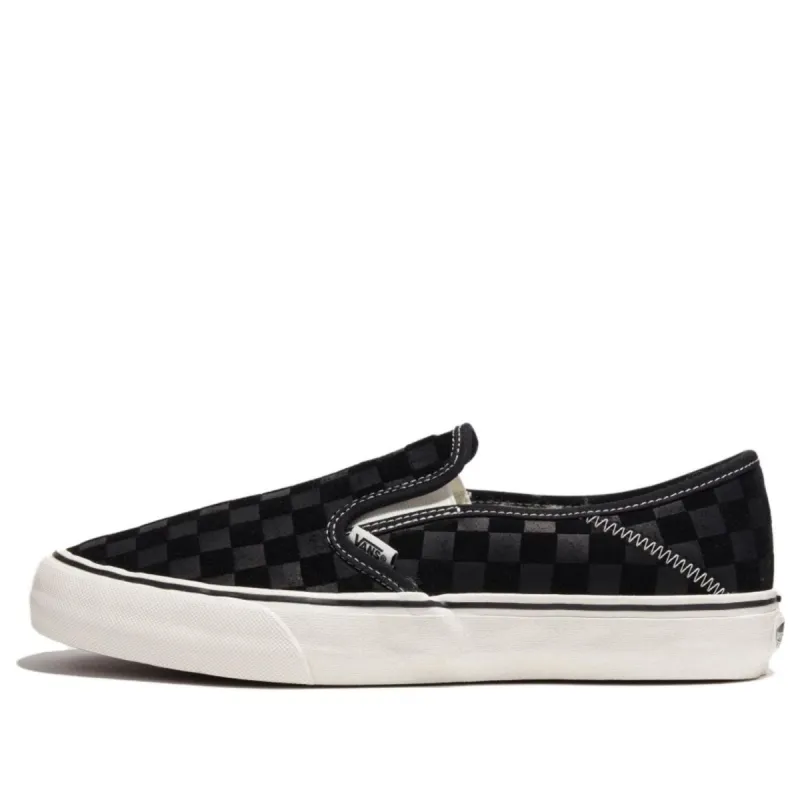 Vans Classic Slip-On Checkerboard 'Black' VN0A4BX8T5O sold by KicksCrew