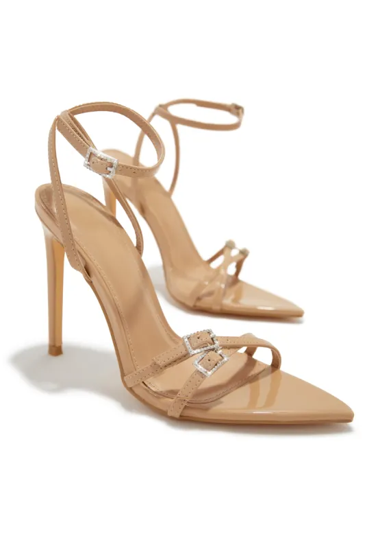 Glamorous Party Embellished High Heels - Nude sold by Miss Lola