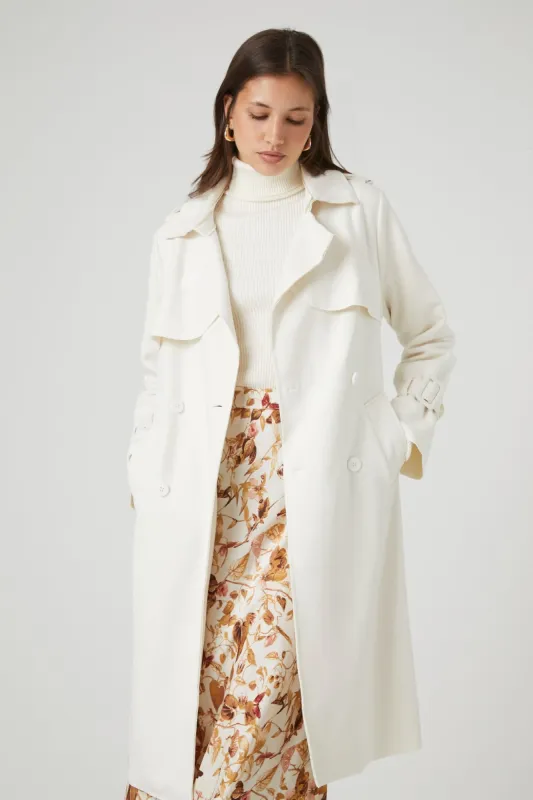 Faux Suede Trench Coat sold by Urban Planet