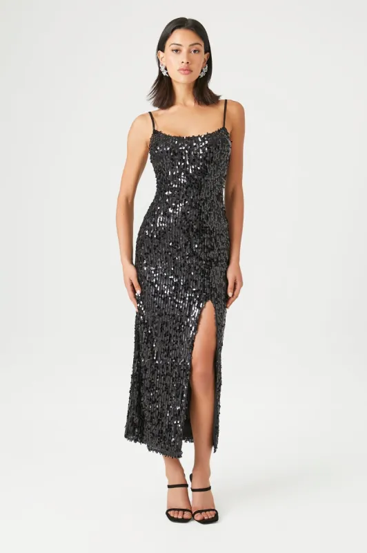 Metallic Sequin Midi Dress sold by Urban Planet