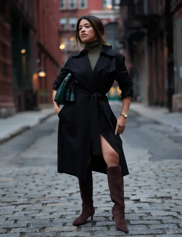 Long Volume Compression Trench Jacket- Sale sold by Anne Klein