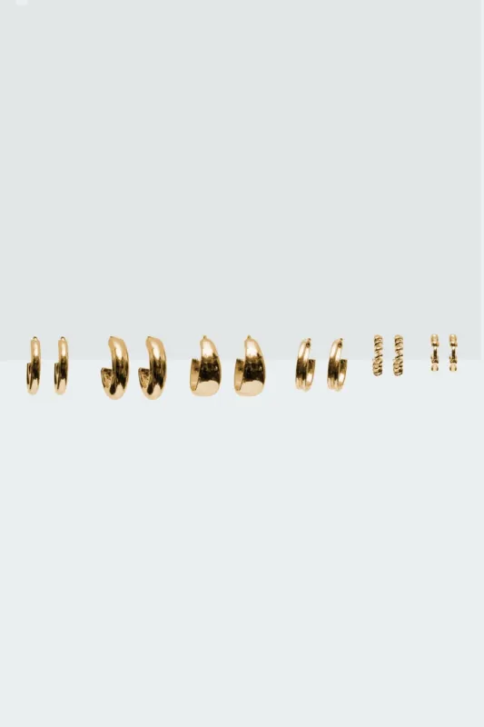 Mini Hoop Earrings Pack sold by Edikted