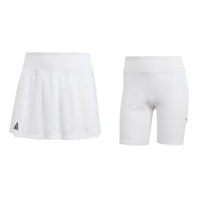(WMNS) adidas Pleat Skirt Pro 'White' IA7025 sold by KicksCrew