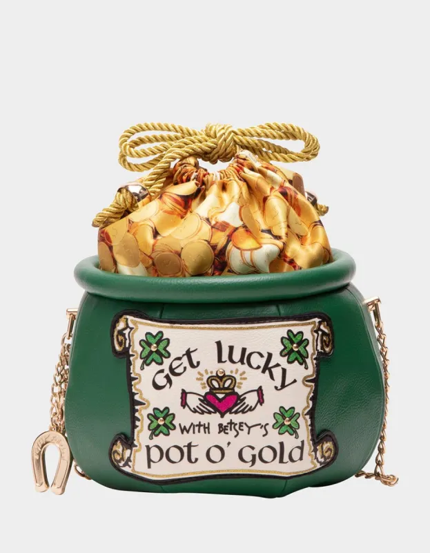 KITSCH GET LUCKY CROSSBODY GREEN sold by Betsey Johnson