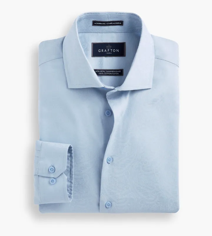 Modern Fit Jacquard Dress Shirt sold by Tip Top