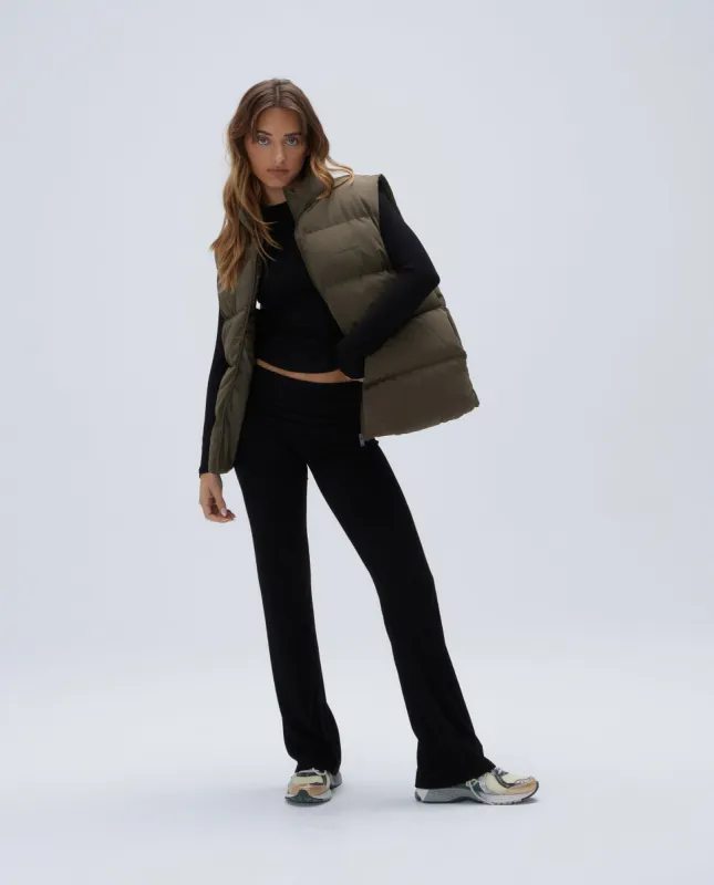Padded Oversized Gilet - Green sold by Adanola