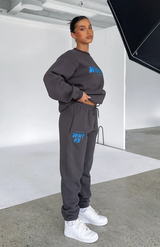 Give It All Sweatpants Charcoal sold by White Fox Boutique