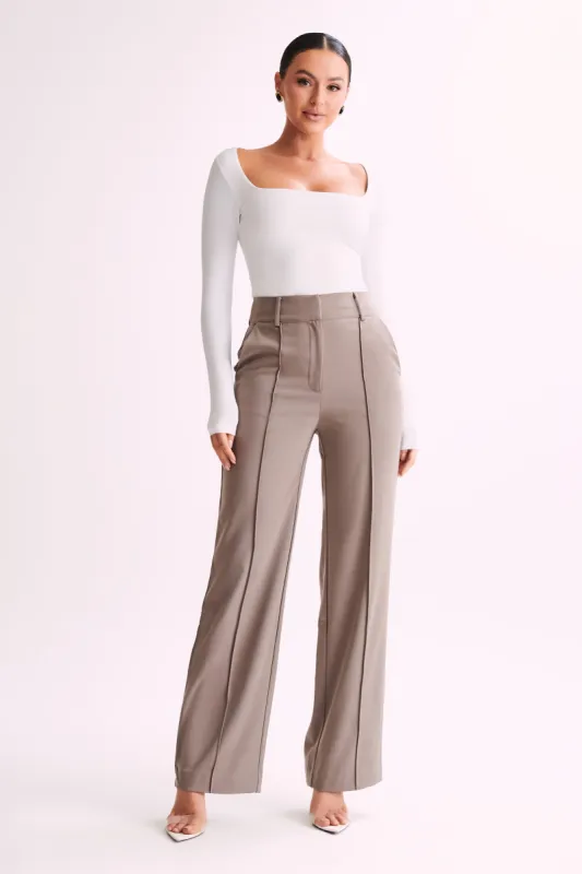 Lisa High Waist Suiting Trousers - Coco | Parallel