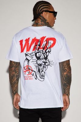 Wild Spirit Short Sleeve Tee - White sold by Fashion Nova