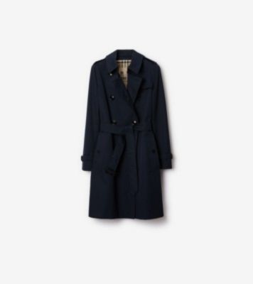 Mid-length Kensington Heritage Trench Coat in Coal Blue - Women | Burberry® Official sold by Burberry