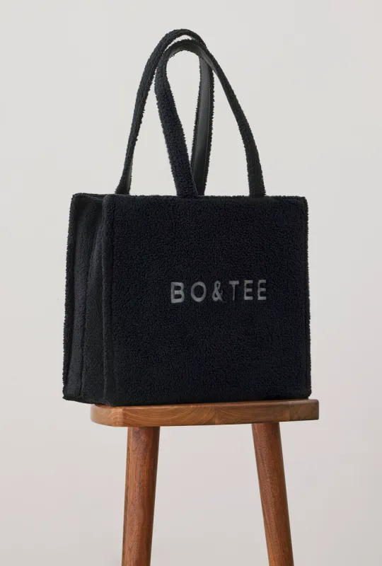 Fleece Tote Bag in Onyx sold by Oh Polly