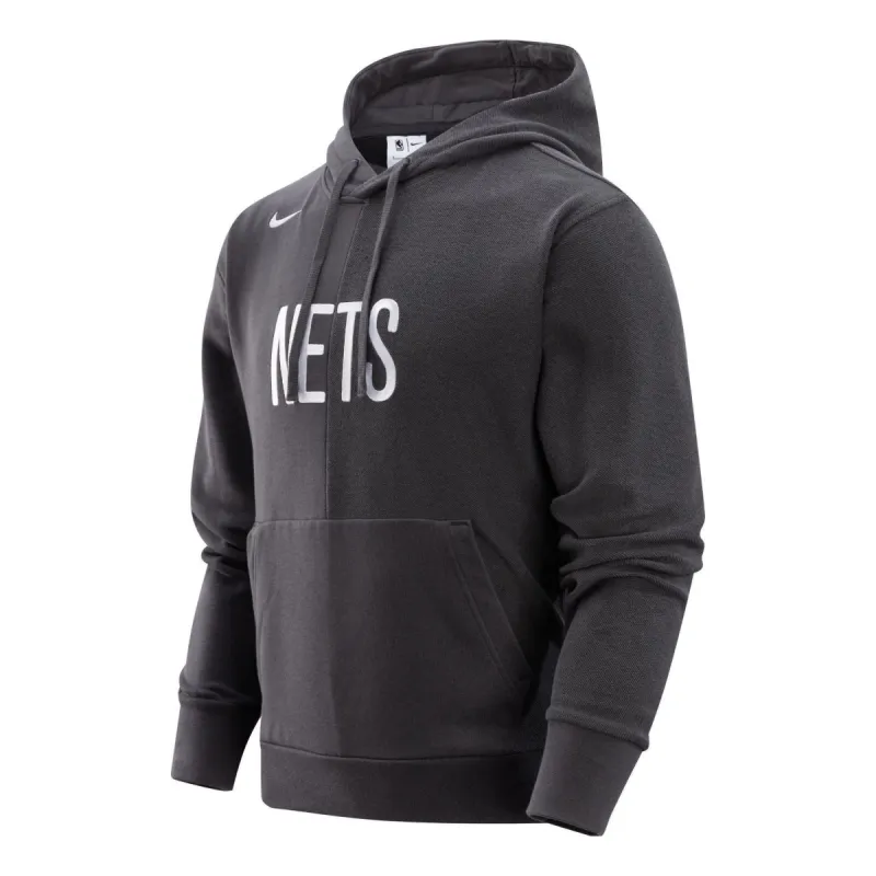 Nike x NBA Brooklyn NETS Hoodie 'Black' DR9319-060 sold by KicksCrew