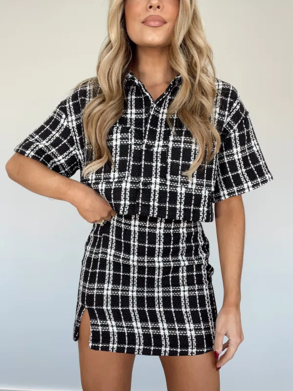 Checkered Cheer Skirt sold by LANE 201