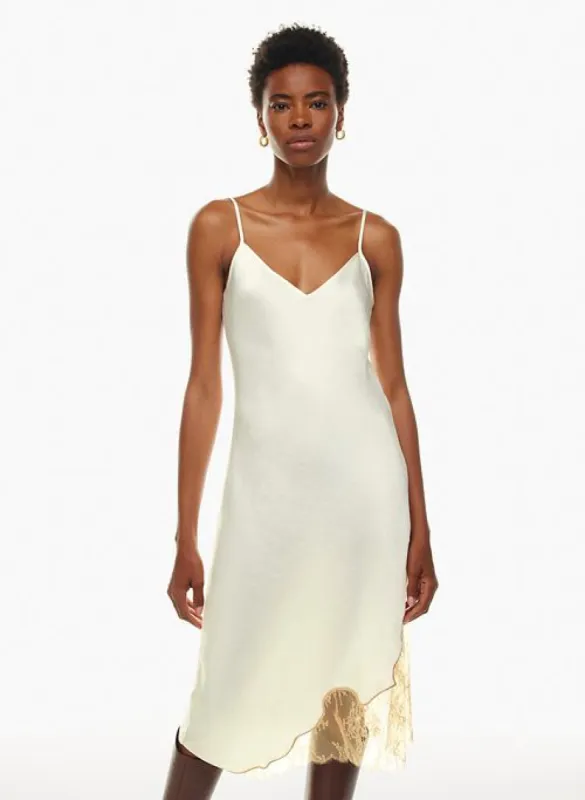 sonnet satin dress sold by Aritzia