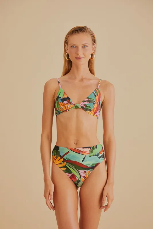 Banana Foliage High Waisted Bikini Bottom sold by FARM Rio