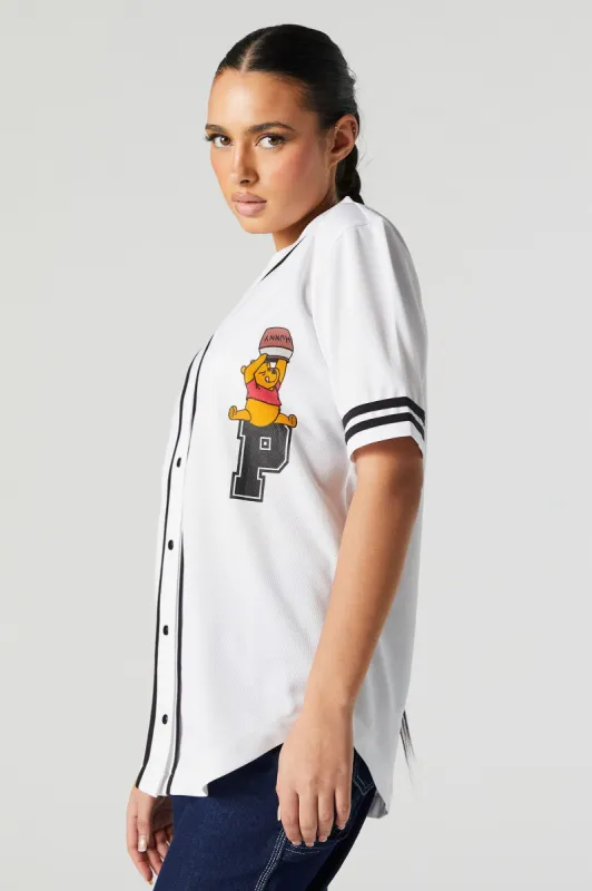 Winnie the Pooh Graphic Baseball Jersey sold by Urban Planet