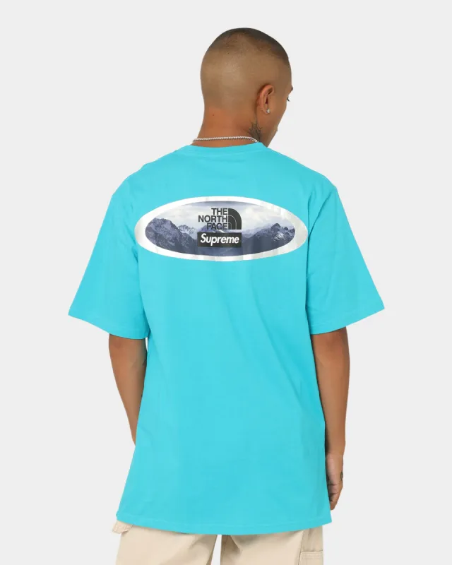 Supreme X The North Face Mountains T-Shirt Teal | Parallel