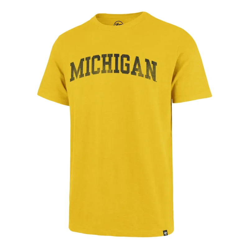 MICHIGAN WOLVERINES GRIT WORDMARK '47 SCRUM TEE sold by 47