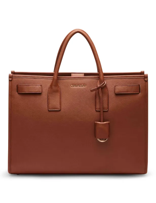 Large Work Tote With Detachable Strap sold by Anne Klein