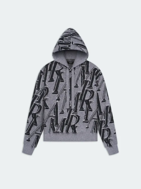 AMIRI REPEAT HOODIE - Grey sold by AMIRI